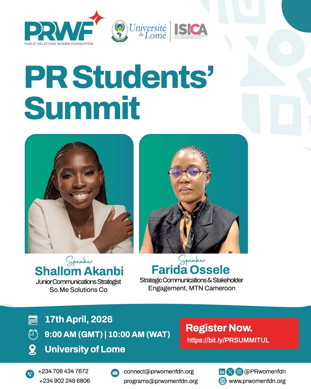 PRWF Hosts PR Students On-Campus Summit at the University of Lomé, Expanding Its Reach Across Africa